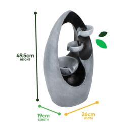 Streetwize Infinity Loop Solar Fountain -Sculptural Water Art - thumbnail 3