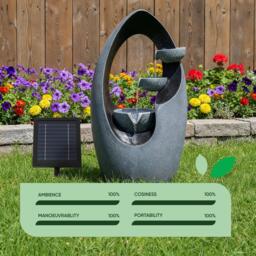 Streetwize Infinity Loop Solar Fountain -Sculptural Water Art - thumbnail 7