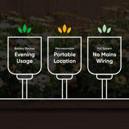 Streetwize Pack of 3 Solar Setaria Viridis Stake Light - thumbnail 7