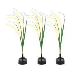 Streetwize Pack of 3 Solar Setaria Viridis Stake Light - thumbnail 1