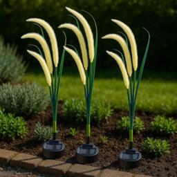 Streetwize Pack of 3 Solar Setaria Viridis Stake Light - thumbnail 3