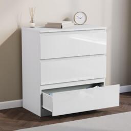 Lassic Glinton 3 Drawer Chest High Gloss - thumbnail 4