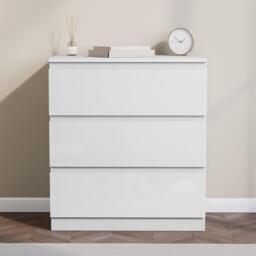 Lassic Glinton 3 Drawer Chest High Gloss - thumbnail 3