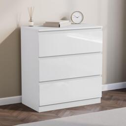 Lassic Glinton 3 Drawer Chest High Gloss - thumbnail 1