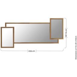 Interiors by Premier Oria Gold Frame Wall Mirror - thumbnail 4
