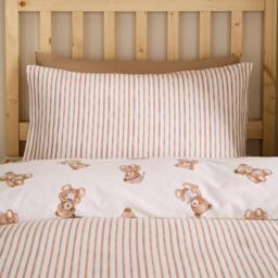 Catherine Lansfield Brushed Teddy Bear Cotton Duvet Cover Set - thumbnail 4