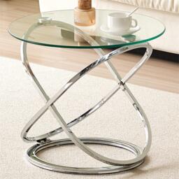 Comfy Living Round Abstract Lamp Table