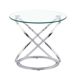 Comfy Living Round Abstract Lamp Table - thumbnail 2