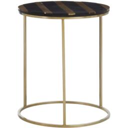 Fifty Five South Aris Black And Gold Side Table - thumbnail 1