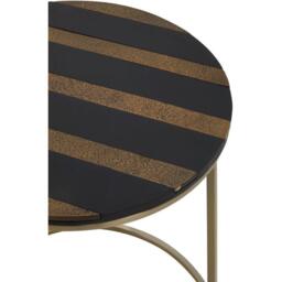 Fifty Five South Aris Black And Gold Side Table - thumbnail 3