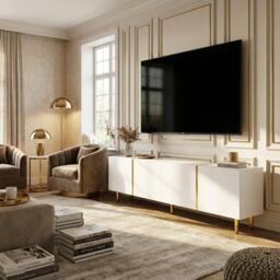 Urban Meuble Modern TV Cabinet White Style - thumbnail 3