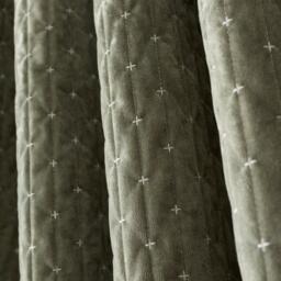 Bianca Attica Velvet Blackout Eyelet Curtains - thumbnail 4