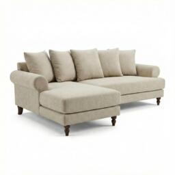 Biba Freddy L Shaped Corner Chenille Sofa - thumbnail 4