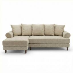 Biba Freddy L Shaped Corner Chenille Sofa - thumbnail 3