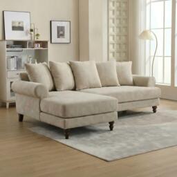 Biba Freddy L Shaped Corner Chenille Sofa - thumbnail 2