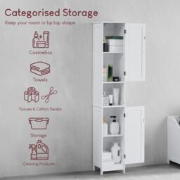 Lassic Bath Vida Priano 2 Door Tall Cabinet - thumbnail 3