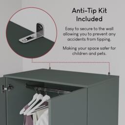 Lassic Vida Designs Riano 2 Door 2 Drawer Wardrobe - thumbnail 7