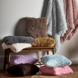 Catherine Lansfield Cuddly Deep Pile Faux Fur Cushion - thumbnail 4
