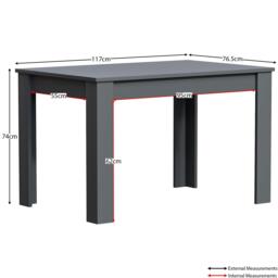 Lassic Vida Designs Medina 4 Seater Dining Table - thumbnail 2