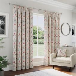 Enhanced Living Cotswold Floral 100% Blackout Tape Top Curtains
