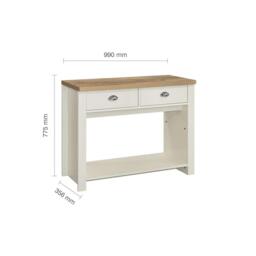 Birlea Highgate 2 Drawer Console Table - thumbnail 7