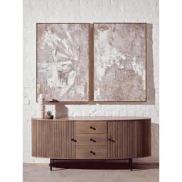 Fifty Five South Astratto Set Of 2 Neutral Hued Textured Wall Art - thumbnail 1