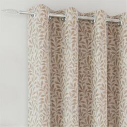 Enhanced Living Sherwood Blackout Jacquard Leaf Eyelet Curtains - thumbnail 2