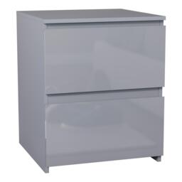 Lassic Glinton High Gloss 2 Drawer Bedside Table Chest - thumbnail 9