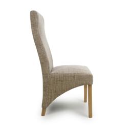 Shankar Set of 2 Hatherley Oatmeal Dining Chairs - thumbnail 2