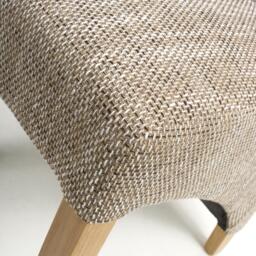 Shankar Set of 2 Hatherley Oatmeal Dining Chairs - thumbnail 6