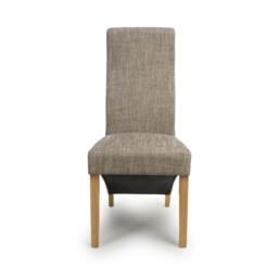 Shankar Set of 2 Hatherley Oatmeal Dining Chairs - thumbnail 3