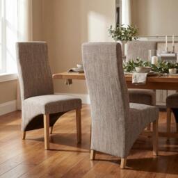 Shankar Set of 2 Hatherley Oatmeal Dining Chairs