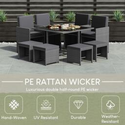 Lassic Garden Vida Cuba 8 Seater Rattan Set - thumbnail 3