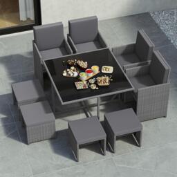 Lassic Garden Vida Cuba 8 Seater Rattan Set - thumbnail 7