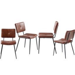 Urban Meuble Modern Dining Chair Quilted Upholstery Stylish C - thumbnail 3