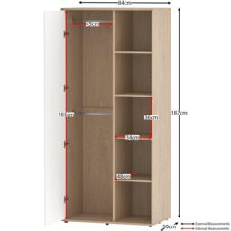 Lassic Junior Vida Neptune 1 Door Wardrobe - thumbnail 2