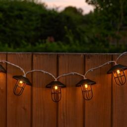 Lighting Collection LANTERN SHADE BATTERY STRING LIGHTS - thumbnail 1