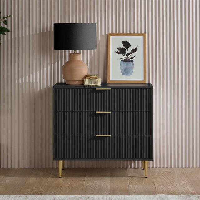 Birlea Zara 3 Drawer Fluted Chest - image 1