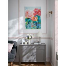 Laura Ashley Abstract Peonies Print in a White Frame - thumbnail 2