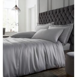 Catherine Lansfield Silky Soft Satin Duvet Cover Set - thumbnail 1
