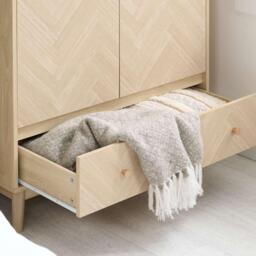 Birlea Herringford 2 Door 1 Drawer Wardrobe - thumbnail 2
