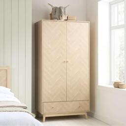 Birlea Herringford 2 Door 1 Drawer Wardrobe - thumbnail 1