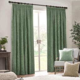 Yard Heavy Chenille Fully Lined Pencil Pleat Curtains - thumbnail 2
