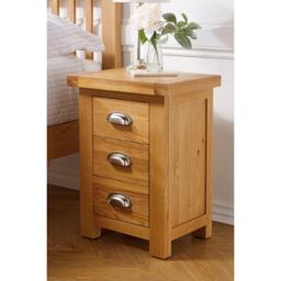 Birlea Woburn Small 3 Drawer Bedside Table