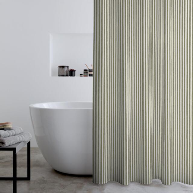Catherine Lansfield Timeless Stripe Shower Curtain - image 1