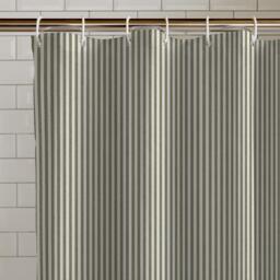 Catherine Lansfield Timeless Stripe Shower Curtain - thumbnail 2
