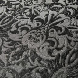 Laurence Llewelyn-Bowen Firenza Velvet Damask Duvet Cover Set in Silver - thumbnail 4