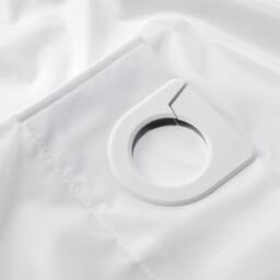 Croydex White Textile Hook N Hang Shower Curtain - thumbnail 6