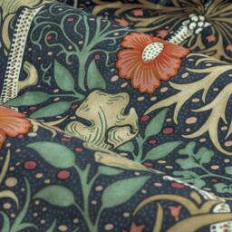 Morris and Co Seaweed Fully Lined Velvet Pencil Pleat Curtains - thumbnail 6