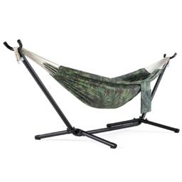 VonHaus Ibiza 2 Person Palm Leaf Double Hammock with Stand - thumbnail 1